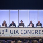 59 Congreso Union Internacional de Abogados celebrado en Valencia. Mesa inaugural del congreso